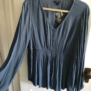 Torrid button front blouse